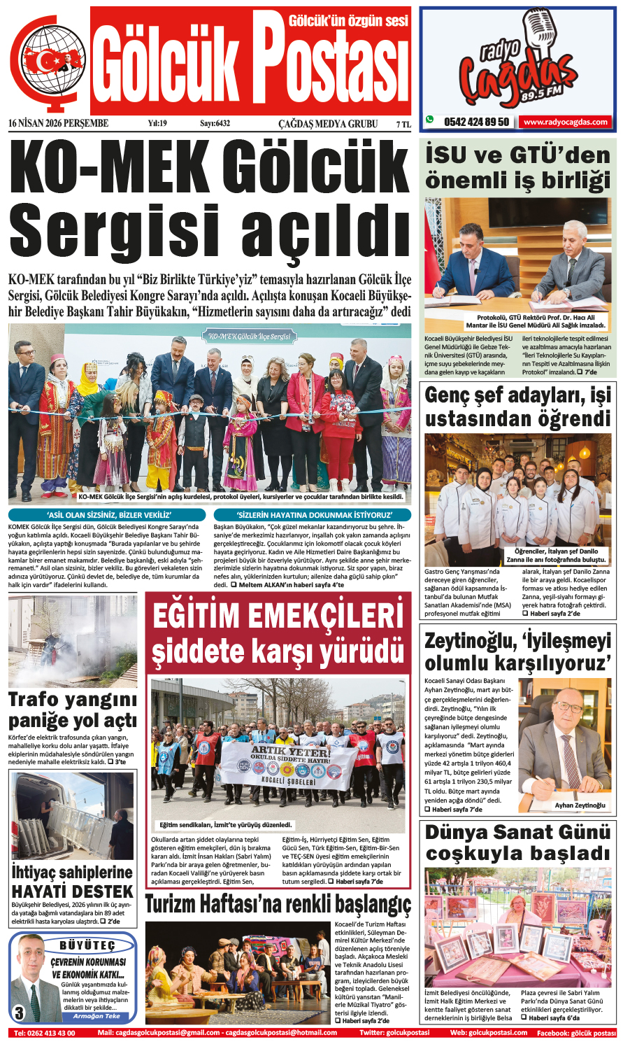 Gölcük Postası Gazetesi 1. sayı