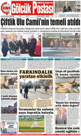 Gölcük Postası Gazetesi . sayısı