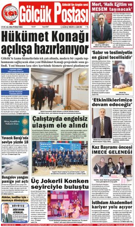 Gölcük Postası Gazetesi . sayısı