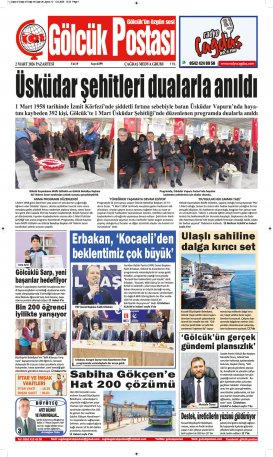 Gölcük Postası Gazetesi . sayısı