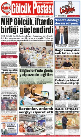 Gölcük Postası Gazetesi . sayısı