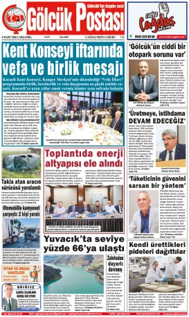 Gölcük Postası Gazetesi . sayısı