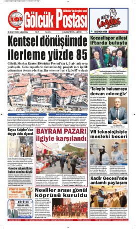 Gölcük Postası Gazetesi . sayısı