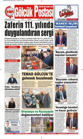 Gölcük Postası Gazetesi . sayısı