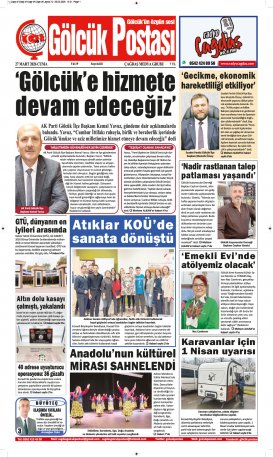 Gölcük Postası Gazetesi . sayısı