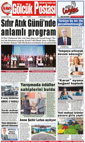 Gölcük Postası Gazetesi . sayısı