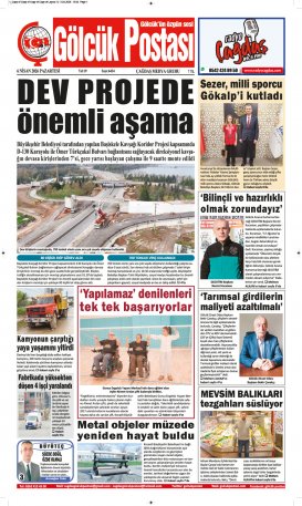 Gölcük Postası Gazetesi . sayısı