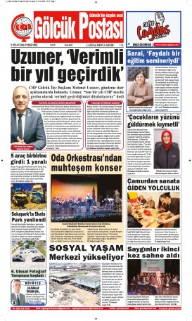 Gölcük Postası Gazetesi . sayısı