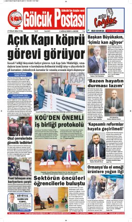 Gölcük Postası Gazetesi . sayısı