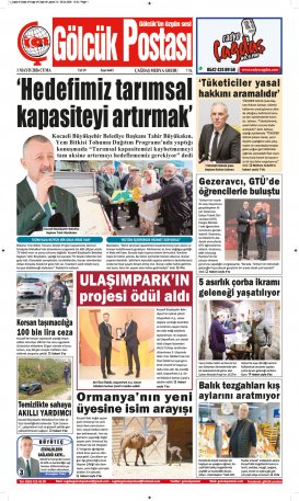 Gölcük Postası Gazetesi . sayısı