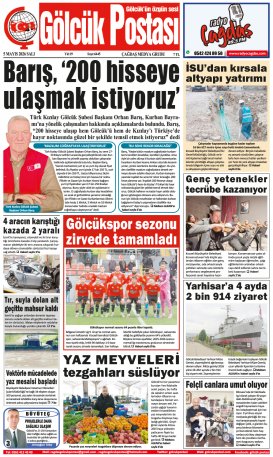 Gölcük Postası Gazetesi . sayısı