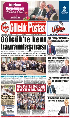 Gölcük Postası Gazetesi . sayısı