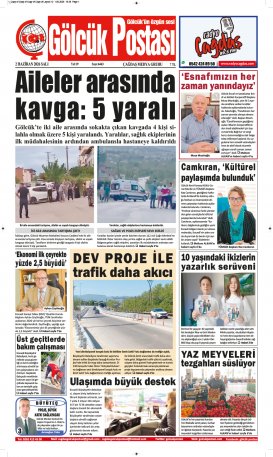 Gölcük Postası Gazetesi . sayısı