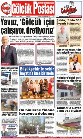 Gölcük Postası Gazetesi . sayısı