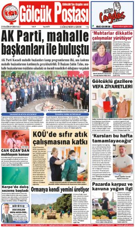 Gölcük Postası Gazetesi . sayısı
