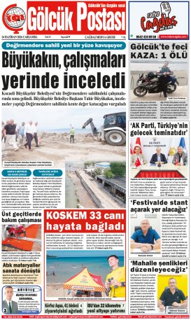 Gölcük Postası Gazetesi . sayısı