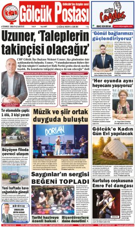 Gölcük Postası Gazetesi . sayısı