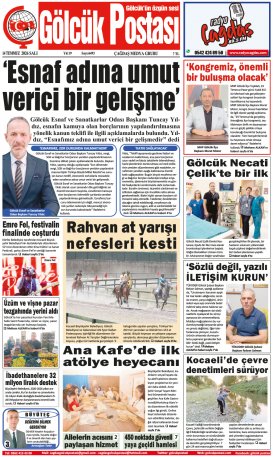 Gölcük Postası Gazetesi . sayısı