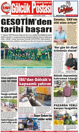 Gölcük Postası Gazetesi . sayısı