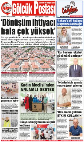 Gölcük Postası Gazetesi . sayısı