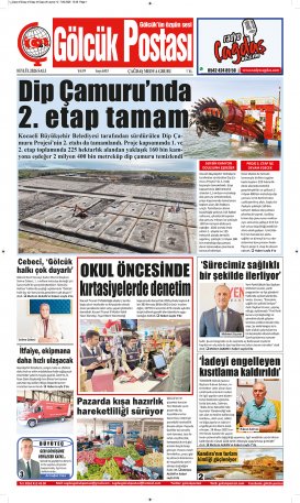Gölcük Postası Gazetesi . sayısı