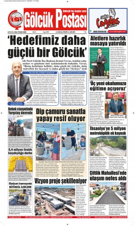 Gölcük Postası Gazetesi . sayısı