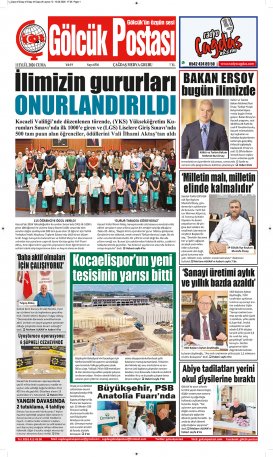 Gölcük Postası Gazetesi . sayısı