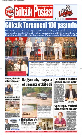 Gölcük Postası Gazetesi . sayısı
