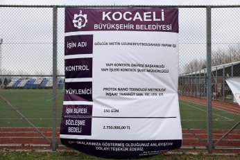 Gölcük Metin Uzuner Spor Tesisi yenileniyor