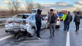 TEM’de 9 araçlı zincirleme kaza