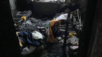 Binadaki hasar, gün ağarınca ortaya çıktı