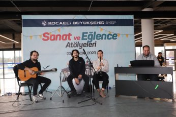    Çocuklar, atölyeler  ile tatil keyfi yaşıyor