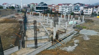 Yeni terminalde çalışmalar hızla sürüyor