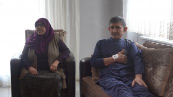 Depremzede yaşlı çift, eve yerleştirildi