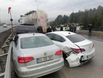 23 aracın karıştığı kazalarda 11 yaralı