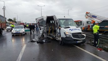 Zincirleme trafik kazasında 9 kişi yaralandı