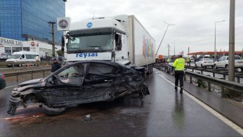 Zincirleme trafik kazasında 9 kişi yaralandı