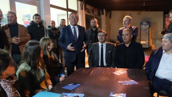 Yıldızlı’ya Artvinli  başkanlardan destek