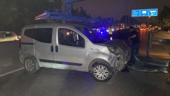 D-130’daki kazada araçlar takla attı: 4 yaralı