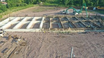 Büyükakın terminal  inşaatını inceledi