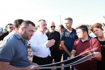 Büyükakın terminal  inşaatını inceledi