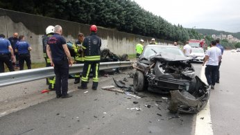 Takla atan araç hurdaya döndü: 1 ölü, 1 yaralı