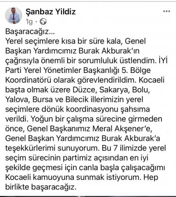 Eski İYİ Parti İl Başkanı Yıldız hayatını kaybetti