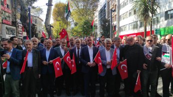 Binlerce kişi İsrail'e tepki için sokağa döküldü