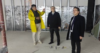 Pehlevan, hastane inşaatını inceledi