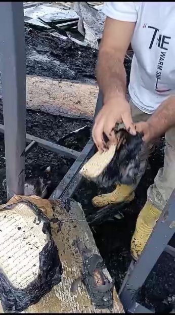3 konteyner küle döndü, Kur’an sayfaları yanmadı