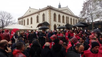 Yağmur altında Filistin için tek yürek oldular