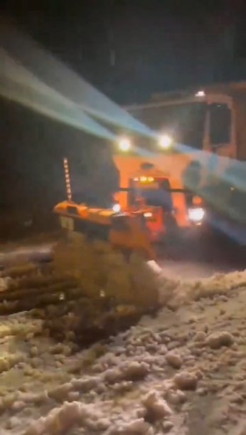 Kartepe’de kar yağışı etkili oluyor