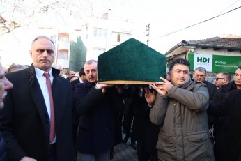Büyükakın’ın kayınpederi son yolculuğuna uğurlandı