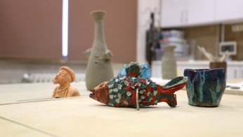 Dip çamuru sanat eserine dönüşüyor